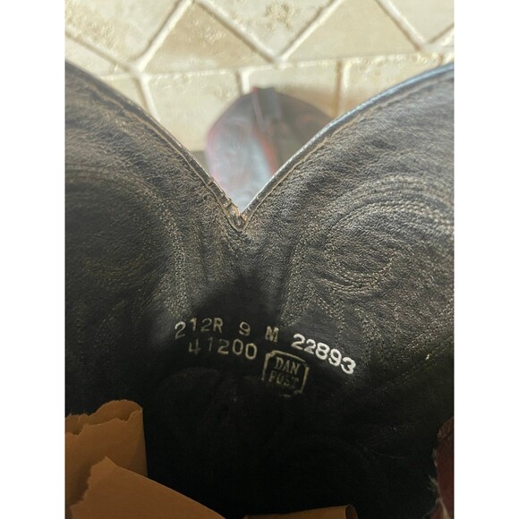 Dan Post Black and Red Heeled Boots - Picture 8 of 8